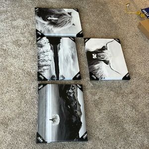 Western Canvas Set - New with Corner Savers still on and Mounting Screws